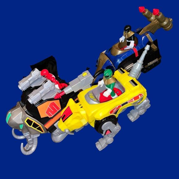 Imaginext Power Ranger Dino Supercharge Dragonzord Tigerzord Weapons & Figures - Picture 14 of 15